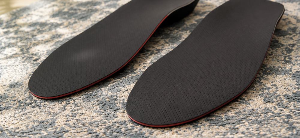 Full-length bespoke 3D-printed orthotics pair